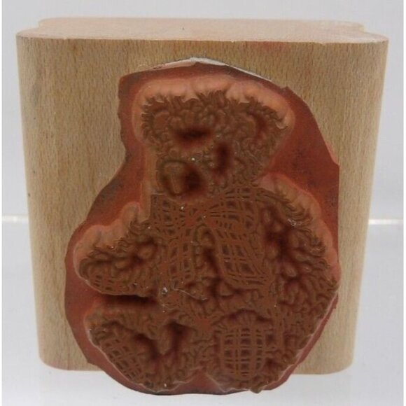 Teddy Bear with Plaid Bow Stamp ©1996 Stampin' Up! - Picture 2 of 2